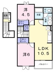 ソレアードAの物件間取画像